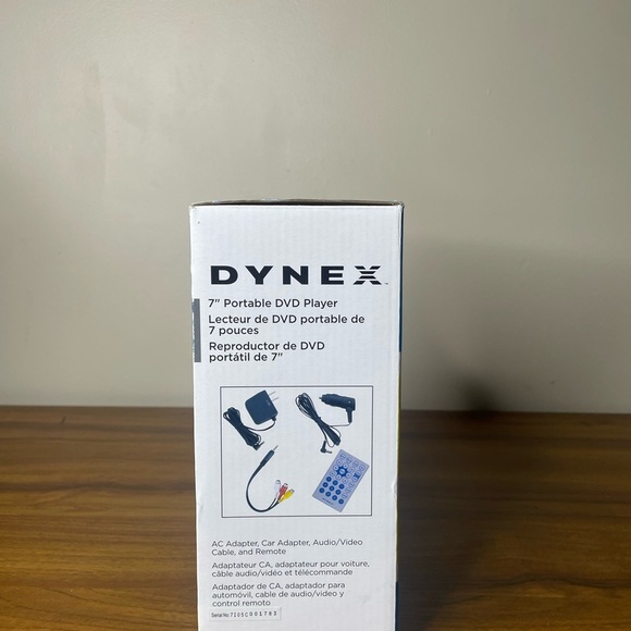 Dynex DX-PDVD7 Portable DVD Player 7" Silver New Open Box Tested Works - Picture 5 of 15